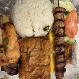D1. Special 7 Combo Rice Platter D1. Special 7 Combo Rice Platter