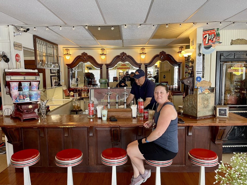 Mike's Old Fashioned Soda Fountain Logo