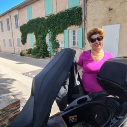 Motorbike Trip - In Saint-Paul-du-Vance with our Honda Fuerza.