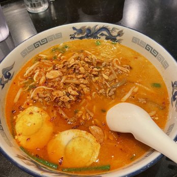 Ramen Nakamura - Spicy ramen with add in of hardboiled egg - Ramen Near Me - Honolulu, Hawaii