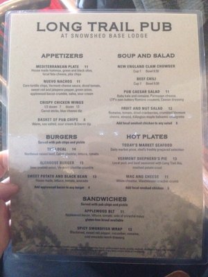 Menu photo 4 Long Trail Pub Killington, VT Menu photo 4 Long Trail Pub Killington, VT