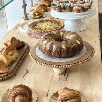 Dropout Bakery & Co - Some of the freshly baked items behind glass. - Custom Cakes Near Me - Mobile, Alabama