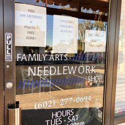 Exterior photo of Family Arts Needlework Shop - Phoenix, Arizona Exterior photo of Family Arts Needlework Shop - Phoenix, Arizona