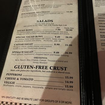 Pizzeria Due - Menu excerpt for GF - Pizza Near Me - Chicago, Illinois Pizzeria Due - Menu excerpt for GF - Pizza Near Me - Chicago, Illinois