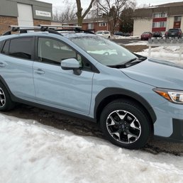 Here's a photo of my 2019 Crosstrek after I brought it home