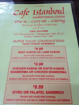 Menu photo 8 Cafe Istanbul Albuquerque, NM