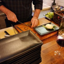 Wine o'clock Shop - We could watch them prepare everything fresh.
