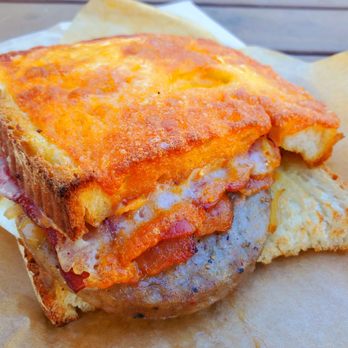 Peet's Coffee - Bacon sausage cheddar crispy sandwich - Coffee & Tea Near Me - Concord, California Peet's Coffee - Bacon sausage cheddar crispy sandwich - Coffee & Tea Near Me - Concord, California