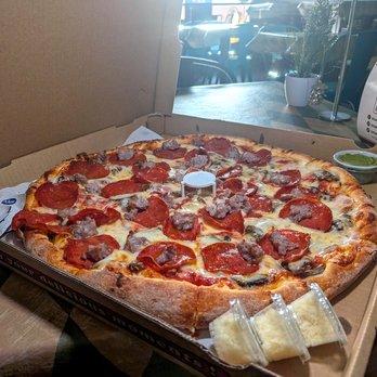 North Beach Pizza - mushroom, pepperoni and sausage pizza $$34.20 - Pizza Near Me - Daly City, California North Beach Pizza - mushroom, pepperoni and sausage pizza $$34.20 - Pizza Near Me - Daly City, California