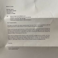 WFG National Title Company - San Bernardino - Proof that I had to paid off this lien. A lien that was not disclosed thanks to WFG title insurance negligence and error.