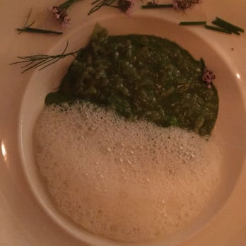Heritage Tavern - Market Green Bean Risotto with Parmesan froth - New American Near Me - Madison, Wisconsin