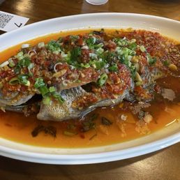 House special chili sauce in whole fish House special chili sauce in whole fish