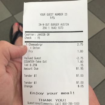 In-N-Out Burger - Took my coupon happily - Burgers Near Me - Austin, Texas In-N-Out Burger - Took my coupon happily - Burgers Near Me - Austin, Texas