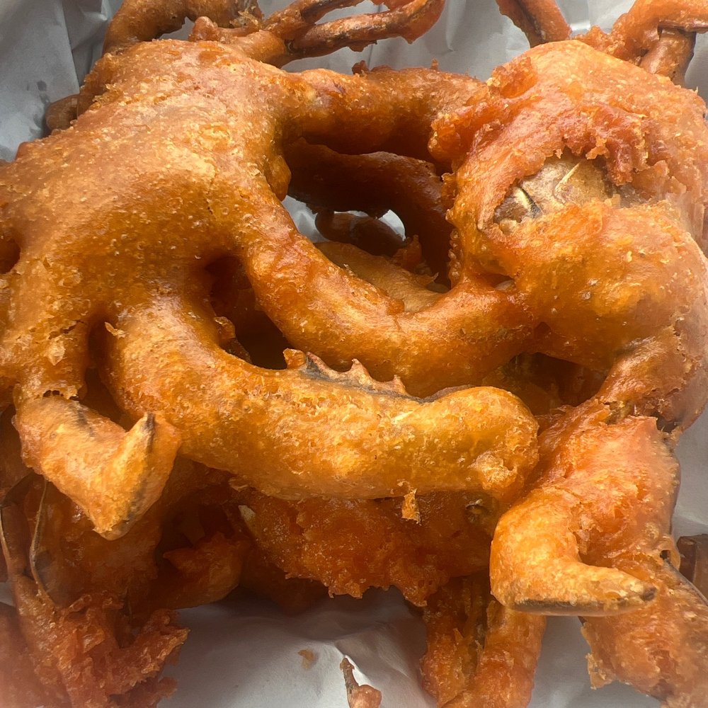 3 pair of fried crabs 3 pair of fried crabs