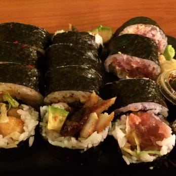Sushi X Lebourgneuf - Three rolls deep fried shrimp, eel and spicy tuna...enough for dinner 3.5/5 - Sushi Bars Near Me - Quebec, Quebec Sushi X Lebourgneuf - Three rolls deep fried shrimp, eel and spicy tuna...enough for dinner 3.5/5 - Sushi Bars Near Me - Quebec, Quebec