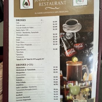 Julios Mexican Restaurant - Menu - Mexican Near Me - Round Lake Park, Illinois