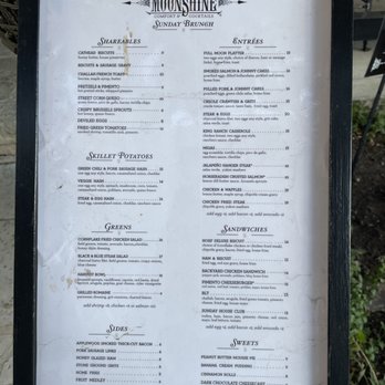 Moonshine Grill - 10-28-21 Sunday Brunch Menu - Southern Near Me - Austin, Texas