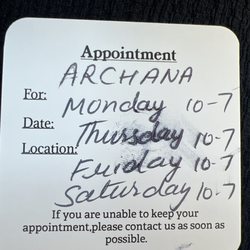 Perfect Eyebrow - Archana's time schedule