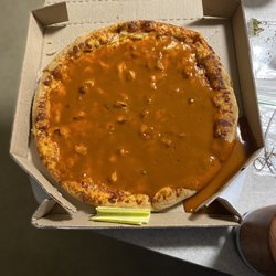Domino's Pizza - Why is it being drowned in buffalo sauce!??