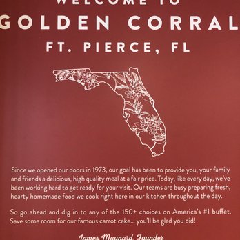 Golden Corral Buffet & Grill - American Near Me - Fort Pierce, Florida Golden Corral Buffet & Grill - American Near Me - Fort Pierce, Florida
