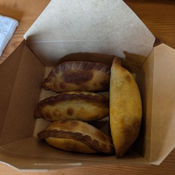 Pampas Cafe - Ham and cheese, sweet potato, mushroom, and bacon and egg empanadas - Coffee & Tea Near Me - Castro Valley, California Pampas Cafe - Ham and cheese, sweet potato, mushroom, and bacon and egg empanadas - Coffee & Tea Near Me - Castro Valley, California
