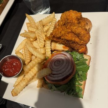 Midtown Cafe - "Nashville Hot" Chicken Sandwich - Breakfast & Brunch Near Me - Nashville, Tennessee