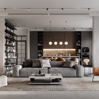 SGR Construction - a modern living room with a gray sofa - General Contractors Near Me - Solana Beach, California SGR Construction - a modern living room with a gray sofa - General Contractors Near Me - Solana Beach, California
