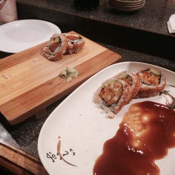 Makiboy - spicy tuna roll & can't remember the one on the right but it had crawfish. - Asian Fusion Near Me - Irving, Texas Makiboy - spicy tuna roll & can't remember the one on the right but it had crawfish. - Asian Fusion Near Me - Irving, Texas