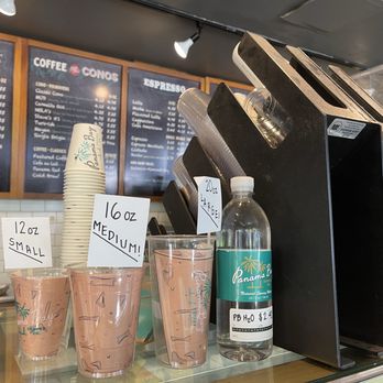 Panama Bay Coffee - Drink sizes at Panama Bay Coffee in Livermore. - Cafes Near Me - Livermore, California