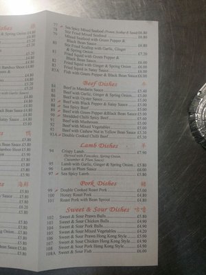 Menu photo 4 Chows Express Sutton, XGL Menu photo 4 Chows Express Sutton, XGL