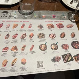 Instead of a digital menu: place mats w pictures!!!