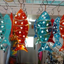 Perdido Artist Gallery & Gifts - 9" glass fish by Judith Sasser