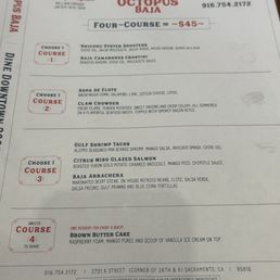 Four-course menu for Dine Downtown 2026