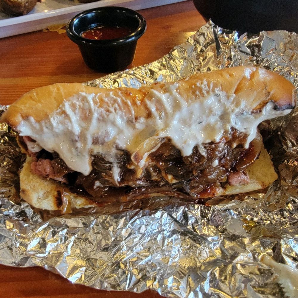 Sandbar BBQ - Tri-tip horseradish sandwich - Barbeque Near Me - Sandy, Oregon Sandbar BBQ - Tri-tip horseradish sandwich - Barbeque Near Me - Sandy, Oregon