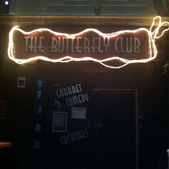 The Butterfly Club - This sign will greet you at the end of the laneway - Bars Near Me - Melbourne, VIC