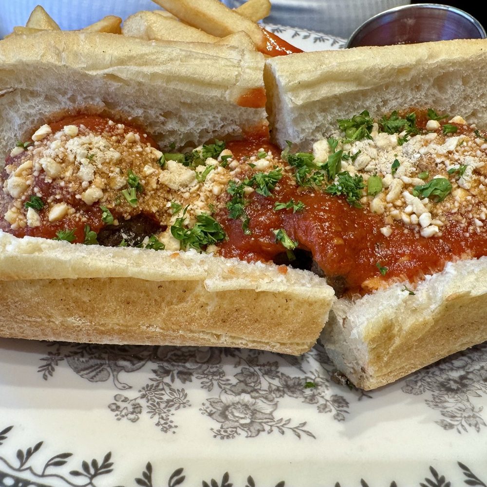 DC Vegan - Meatball Sub with fries - Vegan Near Me - Washington, DC, District of Columbia