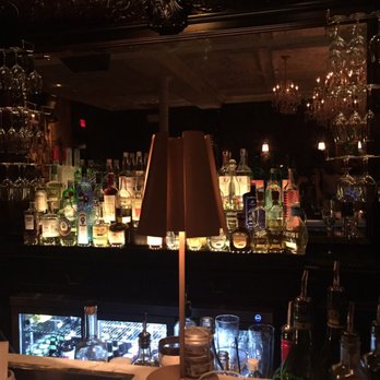 Yvonne's - The bar we were at in the back area.. dimly lit and cool vibes. - New American Near Me - Boston, Massachusetts