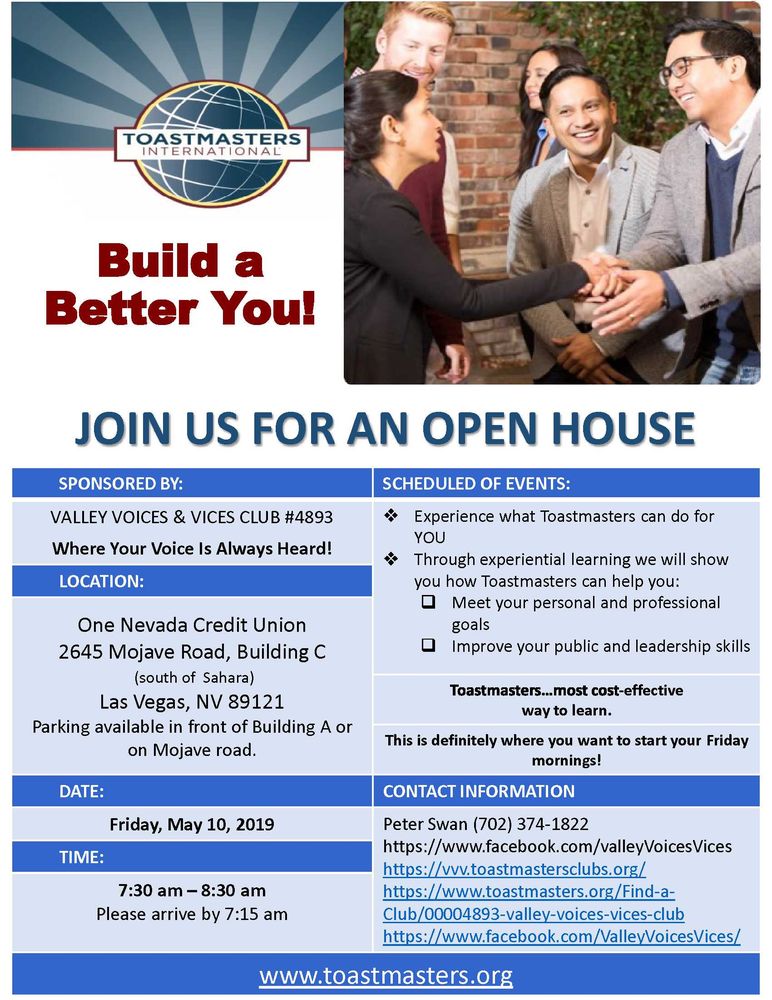 Valley Voices & Vices Toastmasters - social services organization in Las Vegas, NV
