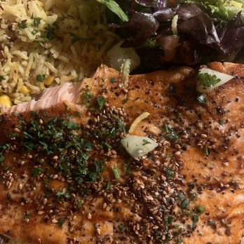 Jerusalem Organic Kitchen - Wild salmon - Middle Eastern Near Me - Berkeley, California Jerusalem Organic Kitchen - Wild salmon - Middle Eastern Near Me - Berkeley, California