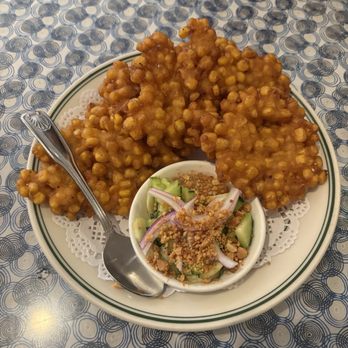 Thai Nakorn - fried corn cakes - Thai Near Me - San Bruno, California Thai Nakorn - fried corn cakes - Thai Near Me - San Bruno, California