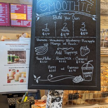 Metropolitan Cafe - Smoothie...formula for tasty happiness! - Bagels Near Me - Fairview, New Jersey