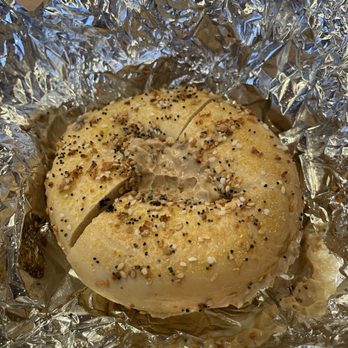 Cafe Bagel - Supreme bagel with honey walnut spread. - Bagels Near Me - Elkridge, Maryland
