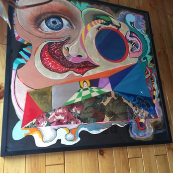 NicoBella’s Restaurant - Surrealist painting above the table - Breakfast & Brunch Near Me - Providence, Rhode Island