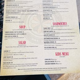 Menu page