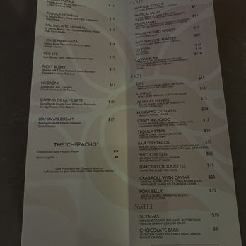 Chispa Food | Drink - Menu - Cocktail Bars Near Me - Napa, California