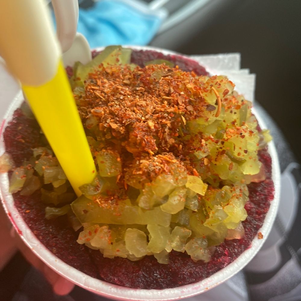 La Abejita Snack - Picadilly de fresa con Tajín - Desserts Near Me - Mission, Texas