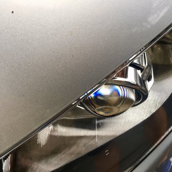 Kim's Auto Body - New projector headlamp instead of old reflector headlamp - Body Shops Near Me - Santa Clara, California