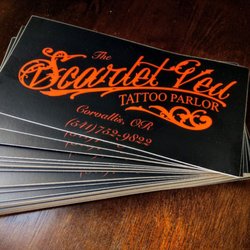 The Scarlet Veil Tattoo Parlor - Shop bumper stickers