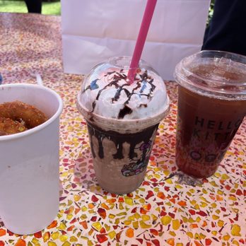 Hello Kitty Cafe - Rainbow donuts, mocha frap, lychee tea with popping boba - Cafes Near Me - Irvine, California Hello Kitty Cafe - Rainbow donuts, mocha frap, lychee tea with popping boba - Cafes Near Me - Irvine, California