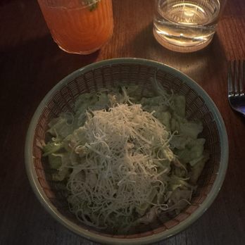 LIA - Caesar salad with strawberry margarita - Tapas/Small Plates Near Me - Chicago, Illinois